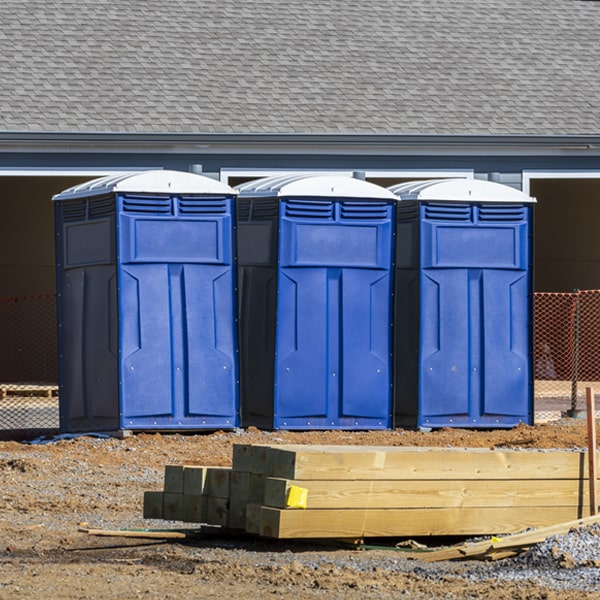 how can i report damages or issues with the portable toilets during my rental period in Kanawha Head WV